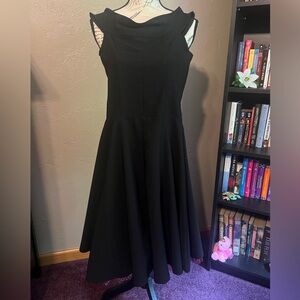 Black Dress with Pink Net Underskirt